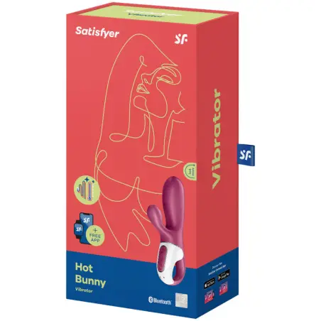 SATISFYER - HOT BUNNY VIBRADOR PUNTO G Vibradores HI-TECH