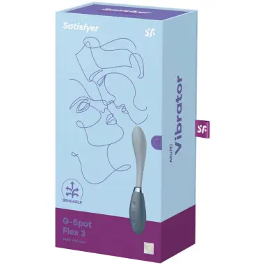 SATISFYER - G-SPOT FLEX 3 MULTI VIBRADOR GRIS 