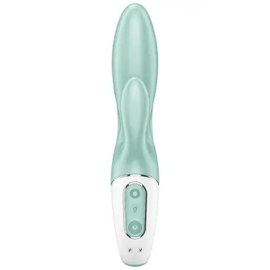 SATISFYER - AIR PUMP BUNNY 5+ VIBRADOR RABBIT INFLABLE APP VERDE Vibradores con APP