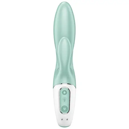 SATISFYER - AIR PUMP BUNNY 5+ VIBRADOR RABBIT INFLABLE APP VERDE Vibradores con APP