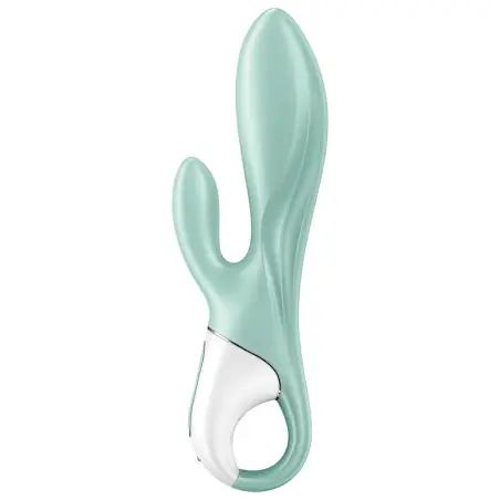 SATISFYER - AIR PUMP BUNNY 5+ VIBRADOR RABBIT INFLABLE APP VERDE Vibradores con APP