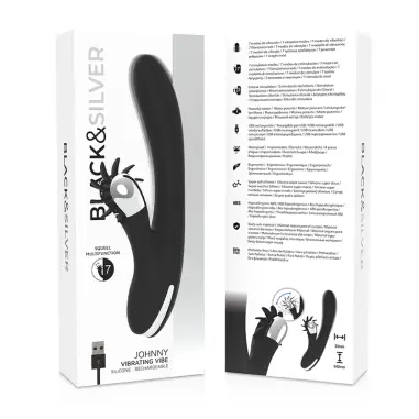 BLACK&SILVER - BUNNY JOHNNY VIBRATING VIBE 