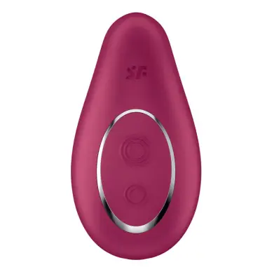 SATISFYER - DIPPING DELIGHT VIBRADOR LAY-ON ROJO 