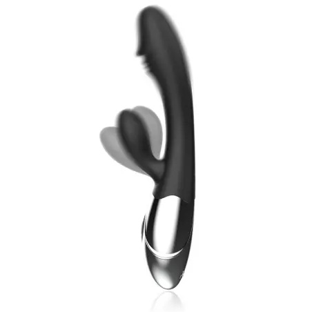 BLACK&SILVER - KALEB VIBRADOR RABBIT SILICON MILTI FUNCION 