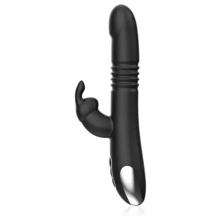 BLACK&SILVER - KENJI VIBRADOR RABBIT UP & DOWN + MANDO CONTROL REMOTO WATCHME 
