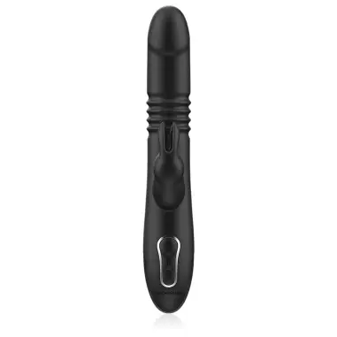 BLACK&SILVER - KENJI VIBRADOR RABBIT UP & DOWN + MANDO CONTROL REMOTO WATCHME 