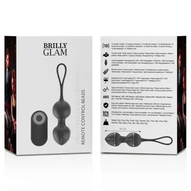 BRILLY GLAM - VIBRATING KEGEL BEADS CONTROL REMOTO 
