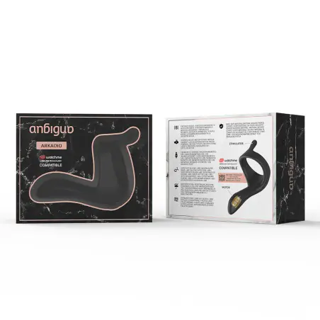 ANBIGUO - ARKADIO ESTIMULADOR GLANDE & PERINEO + MANDO CONTROL REMOTO WATCHME 