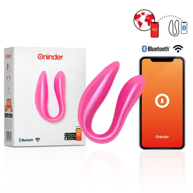 ONINDER - LISBOA ESTIMULADOR PUNTO G & CLÍTORIS ROSA - APP GRATUITA ROSA 