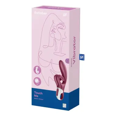 SATISFYER - TOUCH ME VIBRADOR RABBIT ROJO 