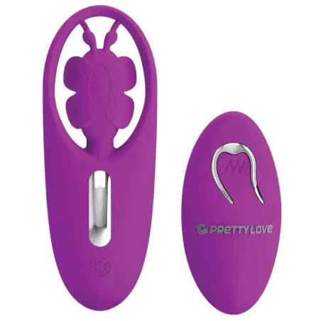 PRETTY LOVE - DANCING BUTTERFLY ESTIMULADOR PARA BRAGUITA CON CONTROL REMOTO LILA Vibradores control remoto