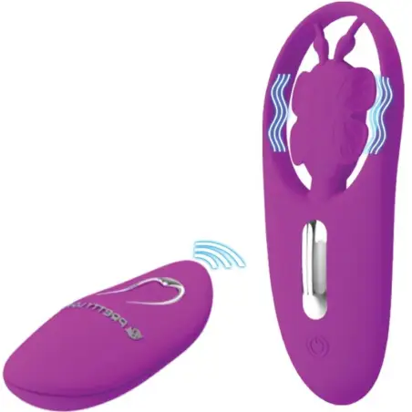 PRETTY LOVE - DANCING BUTTERFLY ESTIMULADOR PARA BRAGUITA CON CONTROL REMOTO LILA Vibradores control remoto