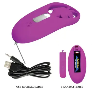 PRETTY LOVE - DANCING BUTTERFLY ESTIMULADOR PARA BRAGUITA CON CONTROL REMOTO LILA Vibradores control remoto