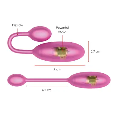 ONINDER - DENVER HUEVO VIBRADOR ROSA 7 X 2.7 CM - APP GRATUITA 