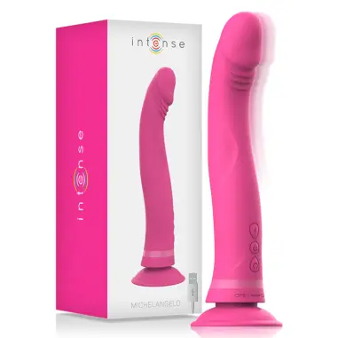 INTENSE - MICHELANGELO DILDO VIBRADOR SILICONA ROSA Rotadores y vibradores