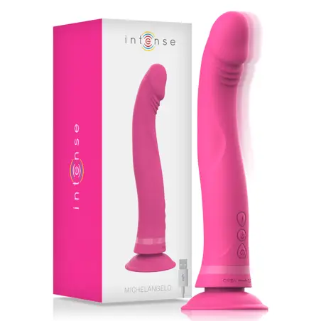 INTENSE - MICHELANGELO DILDO VIBRADOR SILICONA ROSA Rotadores y vibradores