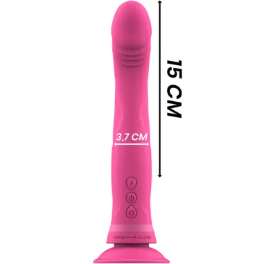 INTENSE - MICHELANGELO DILDO VIBRADOR SILICONA ROSA Rotadores y vibradores