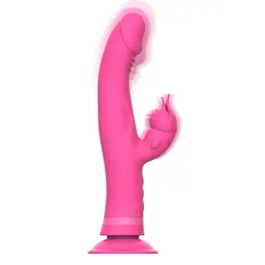 INTENSE - JULIO VIBRADOR RABBIT SILICONA ROSA 