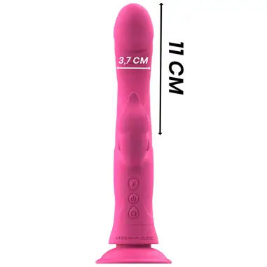INTENSE - JULIO VIBRADOR RABBIT SILICONA ROSA 