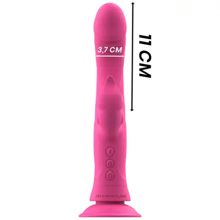 INTENSE - JULIO VIBRADOR RABBIT SILICONA ROSA 