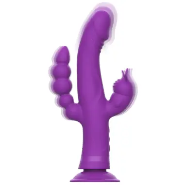 INTENSE - CASANOVA VIBRADOR RABBIT SILICONA TRIPLE MOTOR MORADO 