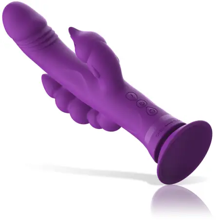 INTENSE - CASANOVA VIBRADOR RABBIT SILICONA TRIPLE MOTOR MORADO 