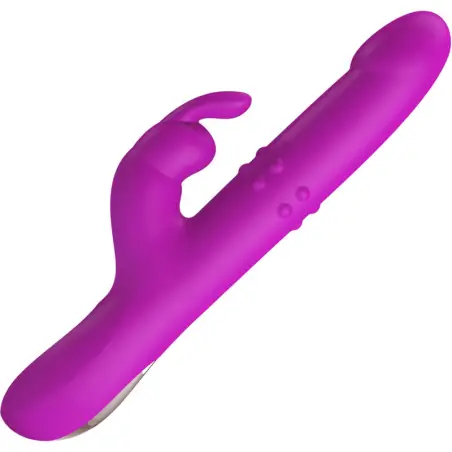 PRETTY LOVE - REESE VIBRADOR CON ROTACIÓN MORADO 
