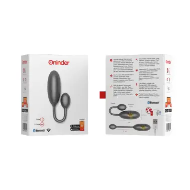 Denver Huevo Vibrador Negro 7 X 2.7 cm - APP Gratuita
