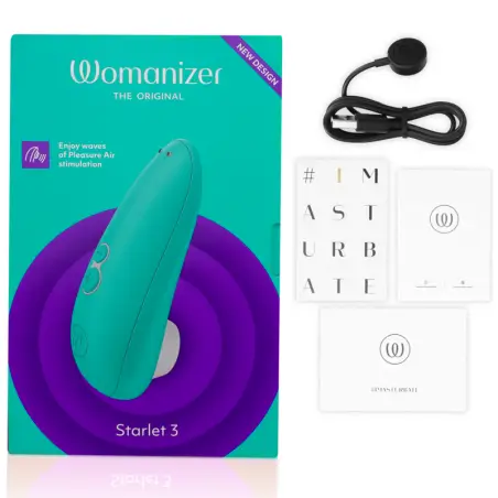 WOMANIZER - STARLET 3 ESTIMULADOR CLÍTORIS TURQUESA 