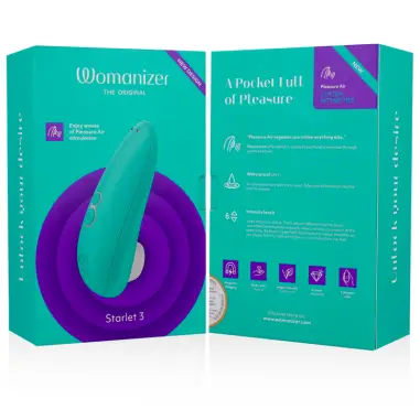 WOMANIZER - STARLET 3 ESTIMULADOR CLÍTORIS TURQUESA 