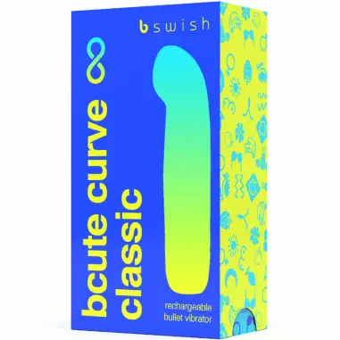 B SWISH - BCUTE CURVE INFINITE CLASSIC VIBRADOR RECARGABLE SILICONA AZUL 
