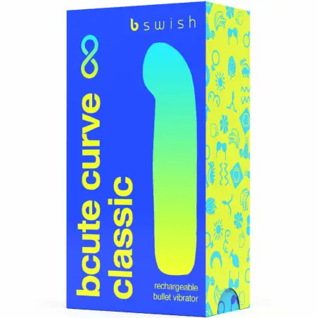 B SWISH - BCUTE CURVE INFINITE CLASSIC VIBRADOR RECARGABLE SILICONA AZUL 