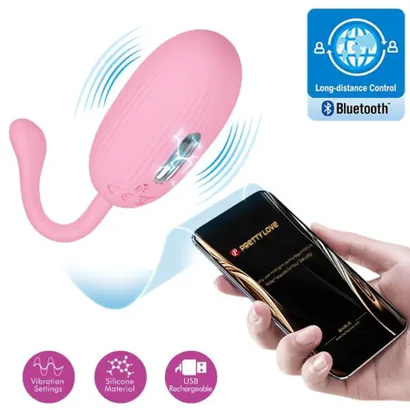 PRETTY LOVE - DOREEN HUEVO VIBRADOR RECARGABLE ROSA Huevos vibradores