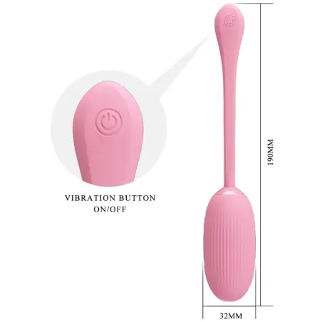 PRETTY LOVE - DOREEN HUEVO VIBRADOR RECARGABLE ROSA Huevos vibradores