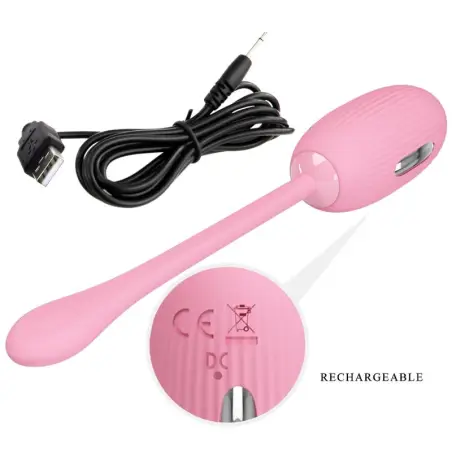 PRETTY LOVE - DOREEN HUEVO VIBRADOR RECARGABLE ROSA Huevos vibradores