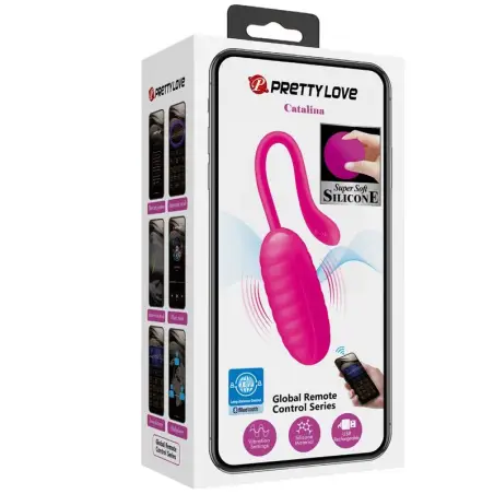 PRETTY LOVE - CATALINA HUEVO VIBRADOR RECARGABLE ROSA 