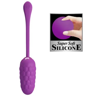 PRETTY LOVE - HUEVO VIBRADOR CON TEXTURA MARINA RECARGABLE MORADO 