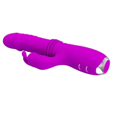 PRETTY LOVE - DOROTHY VIBRADOR CONEJO RECARGABLE MORADO 
