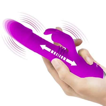 PRETTY LOVE - DOROTHY VIBRADOR CONEJO RECARGABLE MORADO 