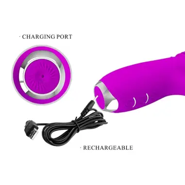 PRETTY LOVE - DOROTHY VIBRADOR CONEJO RECARGABLE MORADO 
