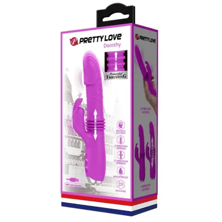 PRETTY LOVE - DOROTHY VIBRADOR CONEJO RECARGABLE MORADO 