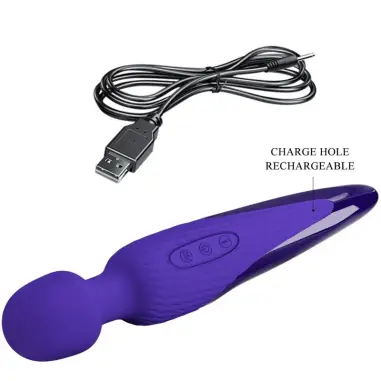 PRETTY LOVE - ANTONY YOUTH VIBRADOR WAND EFECTO CALOR VIOLETA Vibrador WAND