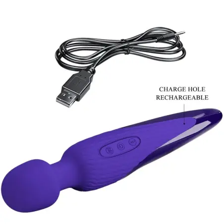PRETTY LOVE - ANTONY YOUTH VIBRADOR WAND EFECTO CALOR VIOLETA Vibrador WAND