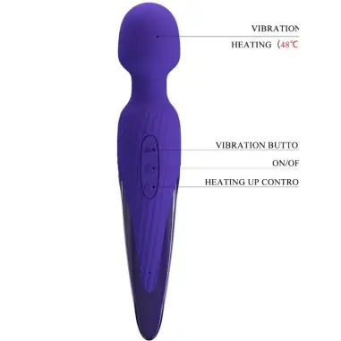 PRETTY LOVE - ANTONY YOUTH VIBRADOR WAND EFECTO CALOR VIOLETA Vibrador WAND