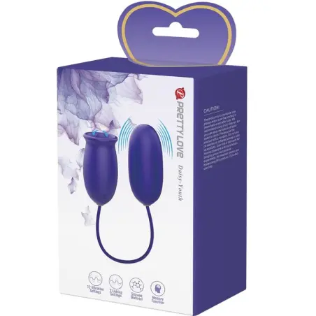 PRETTY LOVE - DAISY YOUTH ESTIMULADOR VIBRADOR RECARGABLE VIOLETA 