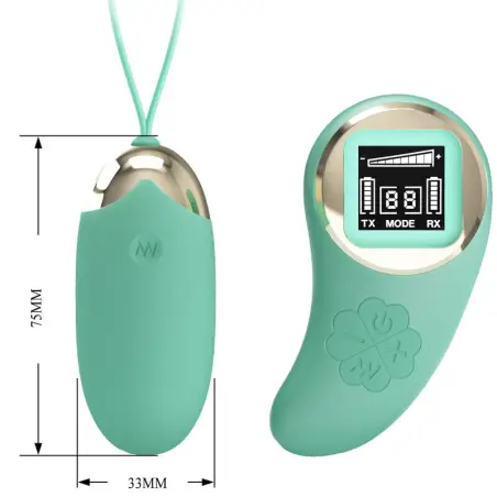 PRETTY LOVE - MINA HUEVO VIBRADOR CONTROL REMOTO VERDE 