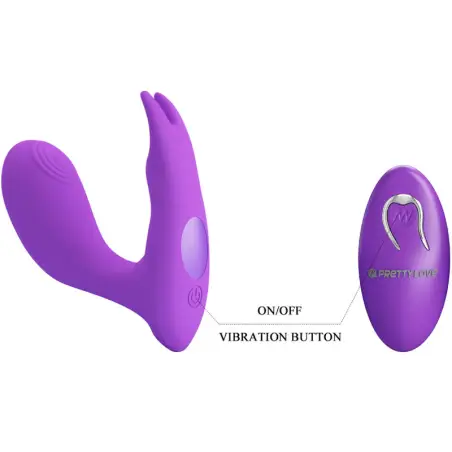 PRETTY LOVE - IDABELLE VIBRATION & PULSATION CONTROL REMOTO VIOLETA 