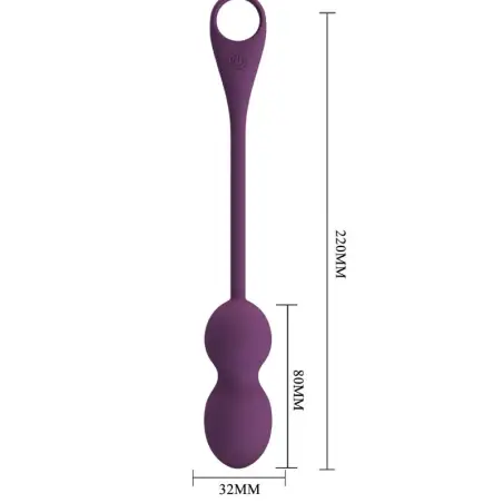 PRETTY LOVE - ELVIRA KEGEL BALLS APP CONTROL REMOTO MORADO 