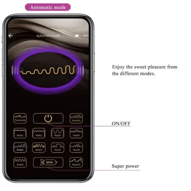 PRETTY LOVE - ELVIRA KEGEL BALLS APP CONTROL REMOTO MORADO 