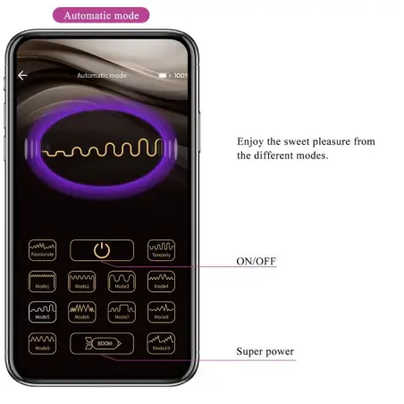 PRETTY LOVE - ELVIRA KEGEL BALLS APP CONTROL REMOTO MORADO 